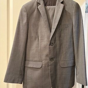 Boys size 14 Gray Suit with shirt